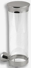 Zásobník na kosmetické tampony sklo Metalia 3 chrom 6372,0